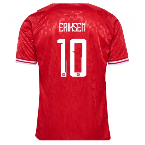 Fotballdrakt Herre Danmark Christian Eriksen #10 Hjemmedrakt EM 2024 Kortermet